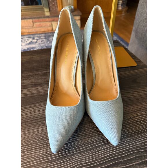 Shoe Republic LA Denim Stiletto Sz. 10 - Picture 2 of 9